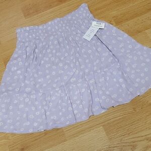 Hippie Rose Size M women Floral Lavender Skirt With Daisies